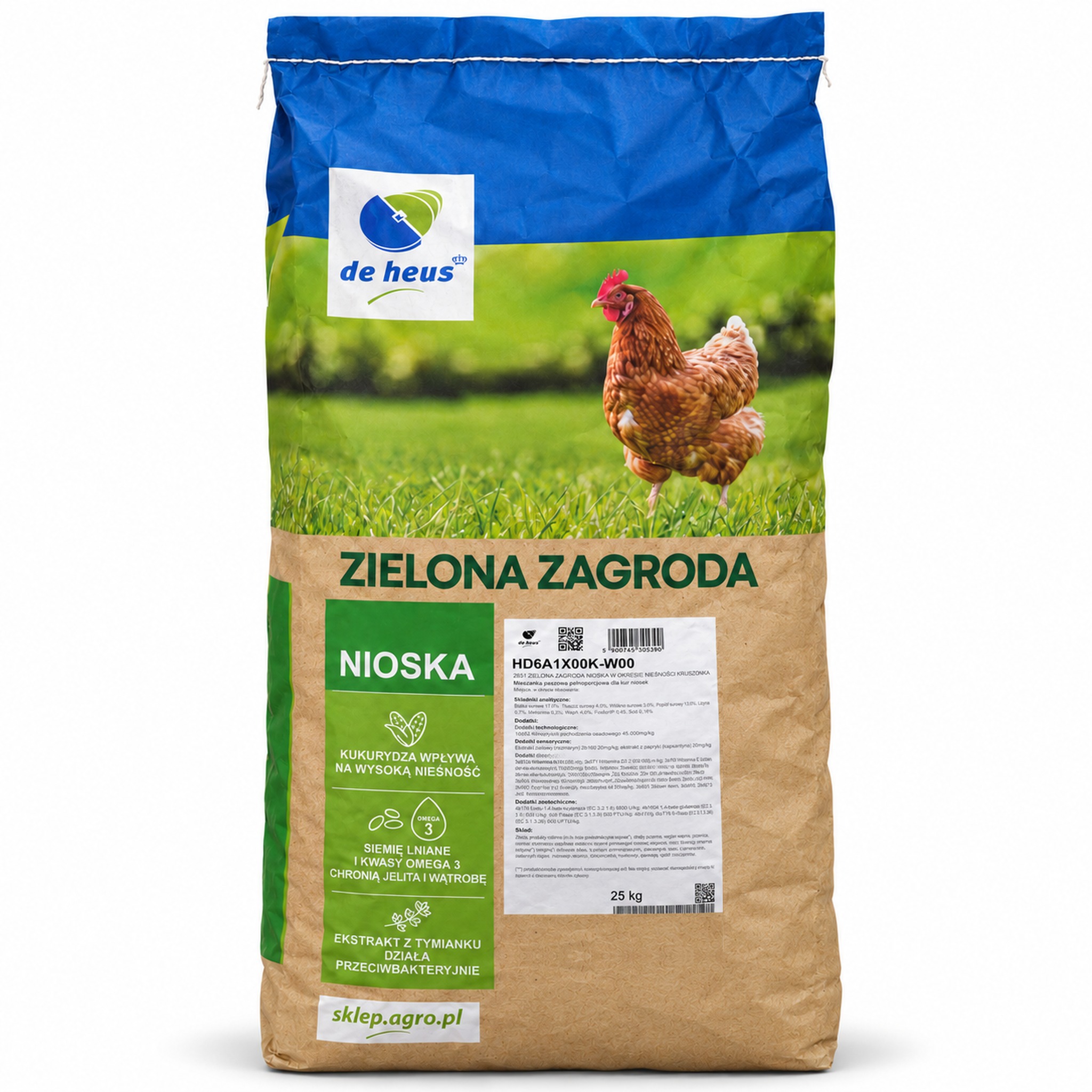 De Heus Zielona Zagroda Nioska kruszonka 25 kg