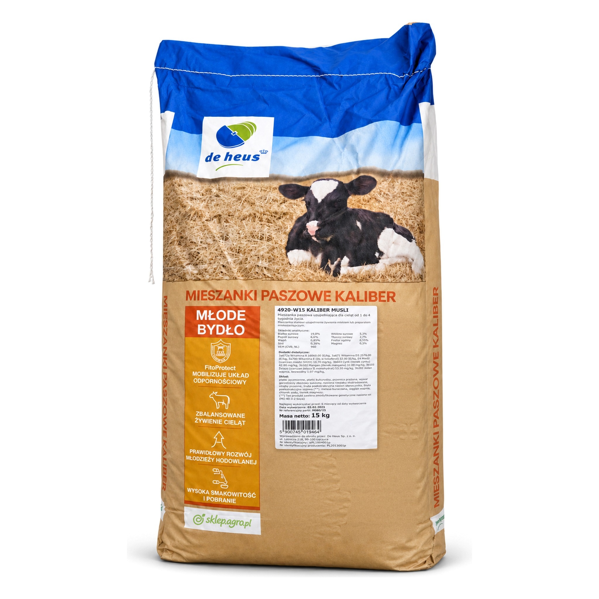 De Heus Kaliber Musli 15 kg