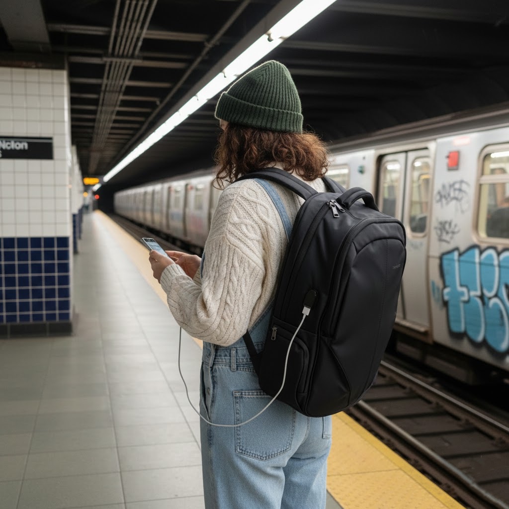 Wnętrze plecaka TIGERNU po rozszerzeniu