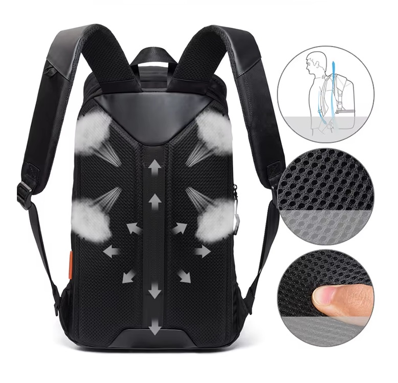 Ergonomiczne plecy plecaka 15,6 cala