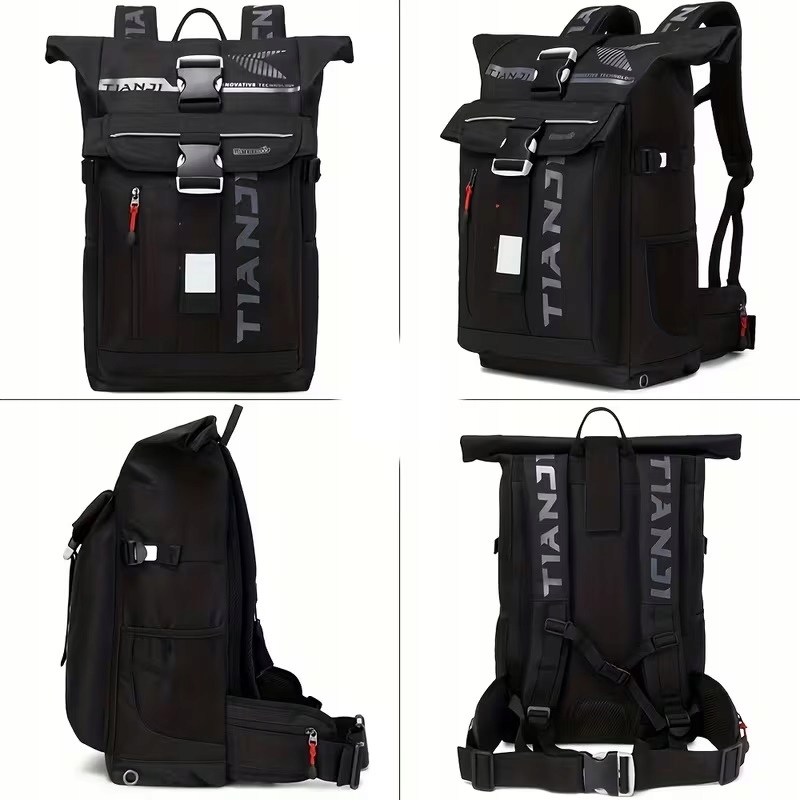 Plecak motocyklowy wodoodporny roll-top 25-30L czarny