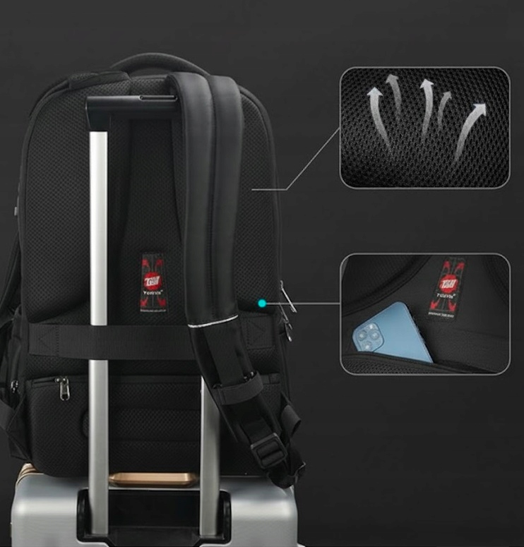 Ładowanie telefonu przez USB w plecaku TIGERNU