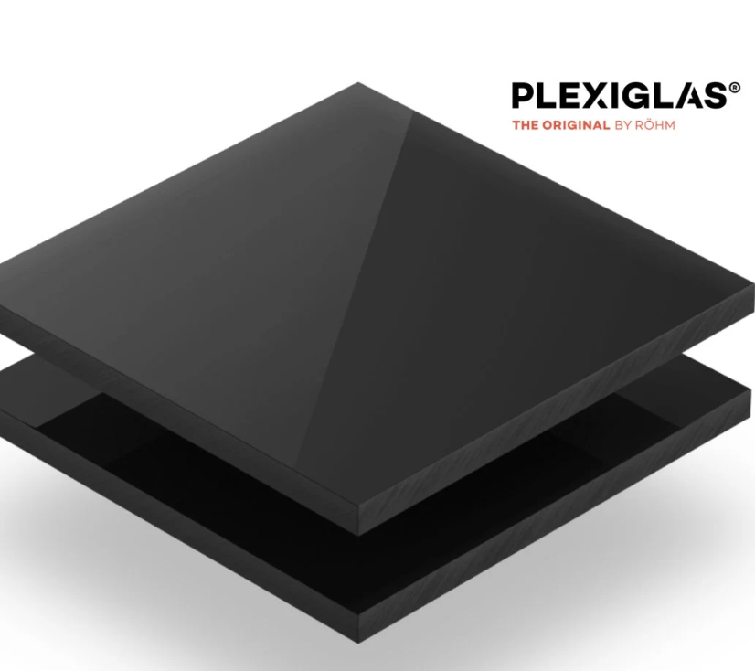 Glänzend schwarzes Acrylglas (Plexiglas) 3mm -  Laser/CNC geschnitten