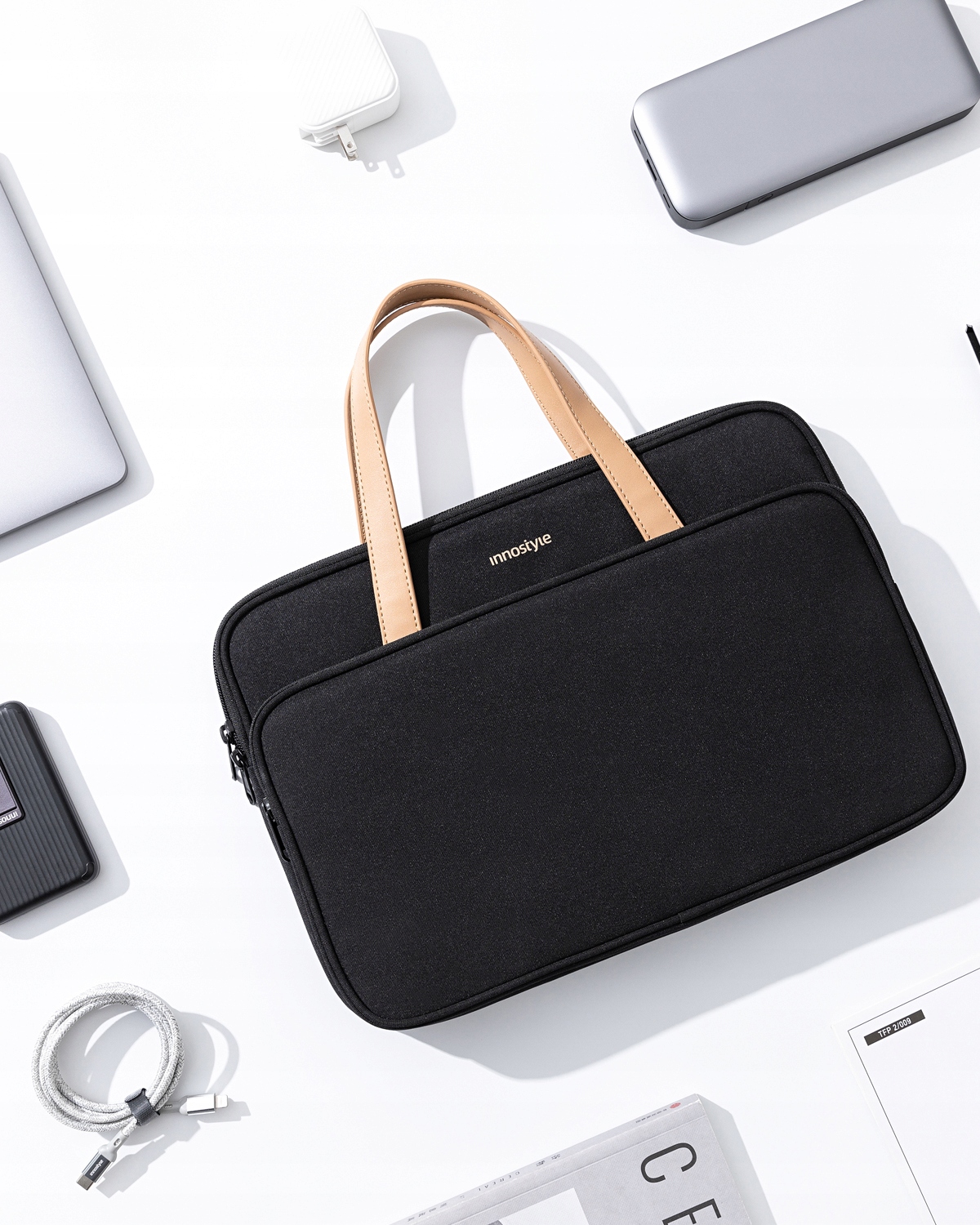 Torba na laptopa INNOSTYLE 15.6"/16" wodoodporna czarna OMNIPROTECT