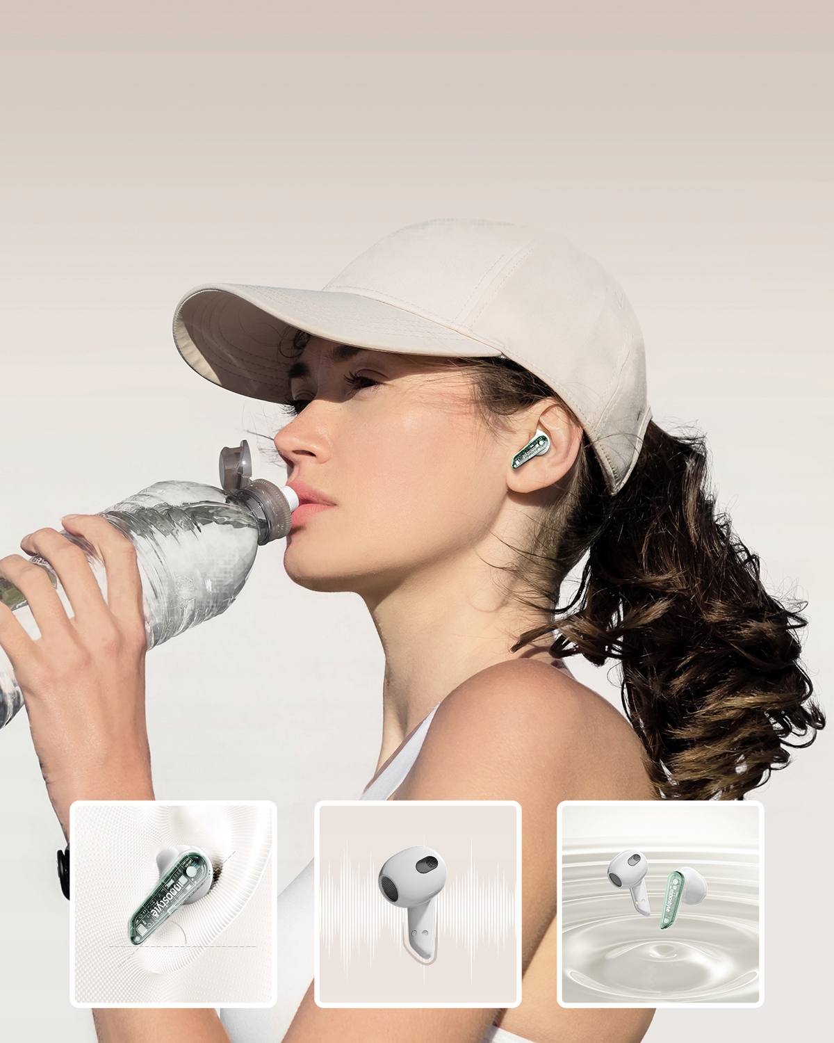 INNOSTYLE SŁUCHAWKI BEZPRZEWODOWE DOUSZNE BLUETOOTH V5.3 Z MIKROFONEM ETUI