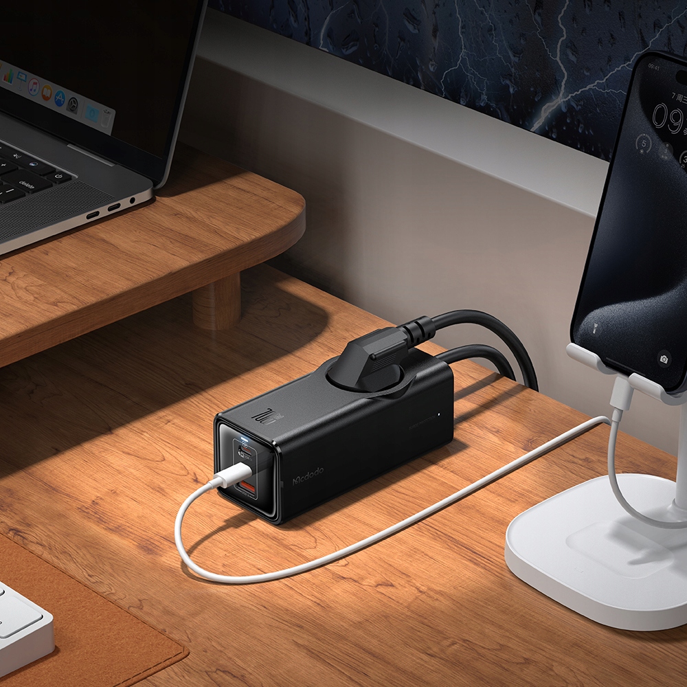 MCDODO Ładowarka sieciowa GAN Typ C z 4x USB-C, 70W, czarna