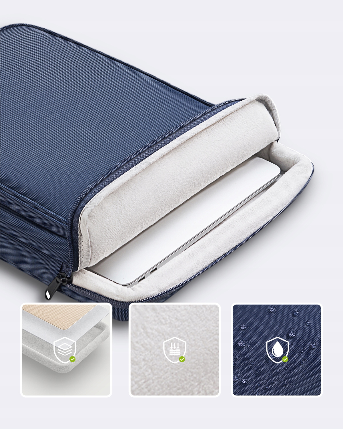 Wodoodporna torba na laptopa 14" InnoStyle Eco-Friendly, niebieska