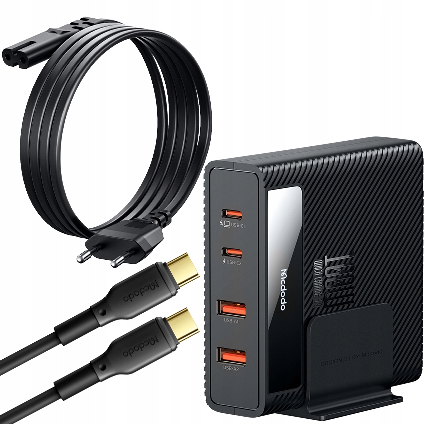 MCDODO Szybka Ładowarka Stacja Dokująca USB-C 100W z Kablem 1,2m
