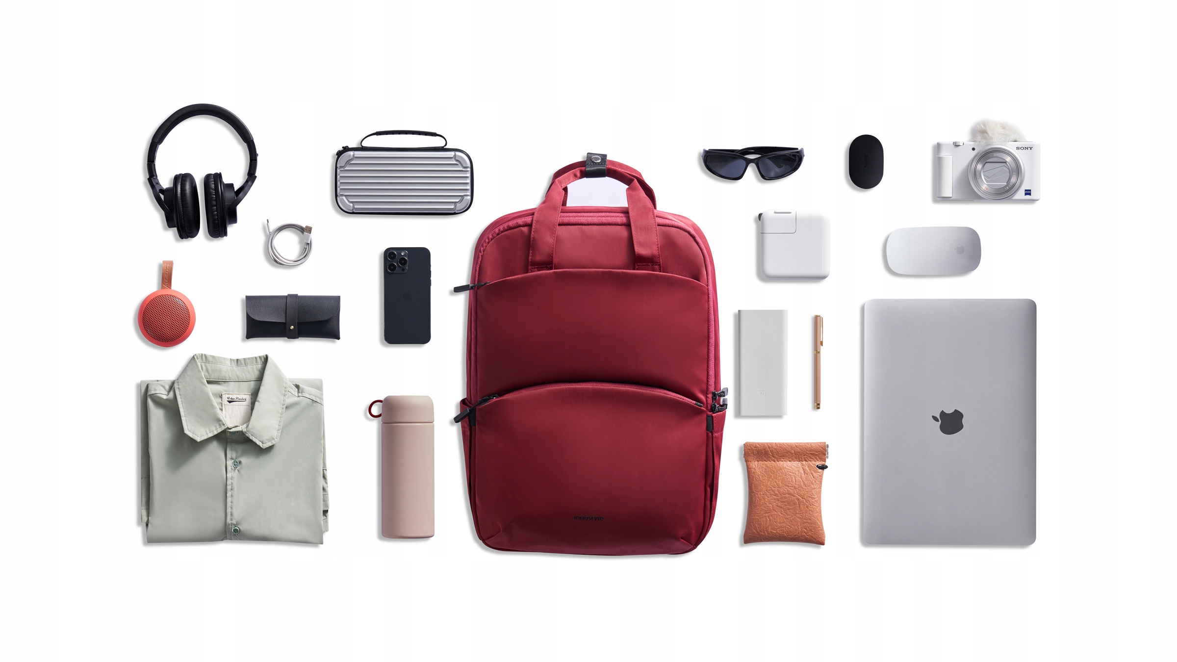 Plecak na laptopa 15,6" wodoodporny Colorlite 14L czerwony, nowy