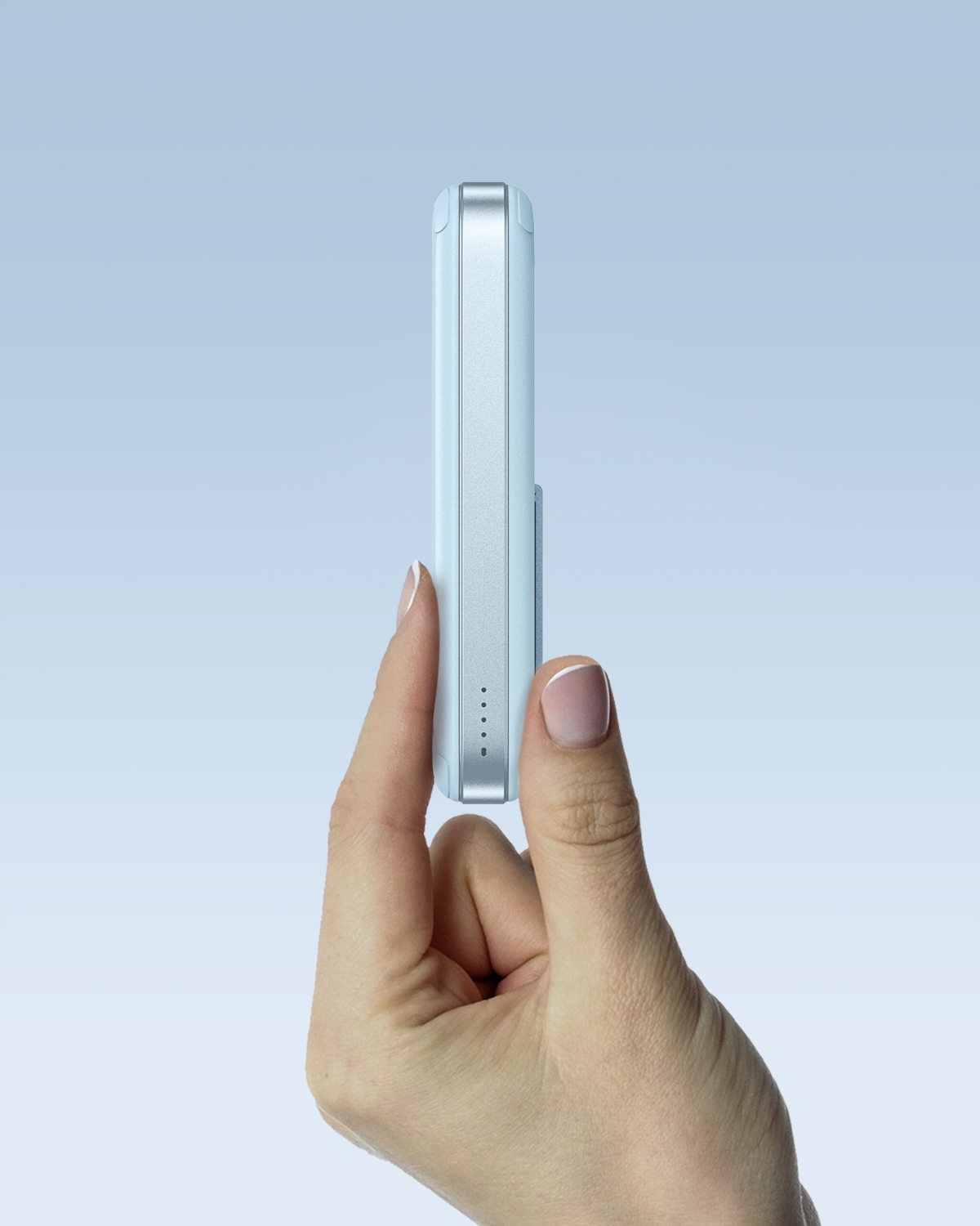 Powerbank Indukcyjny INNOSTYLE 10000mAh MagSafe Niebieski z Stojakiem