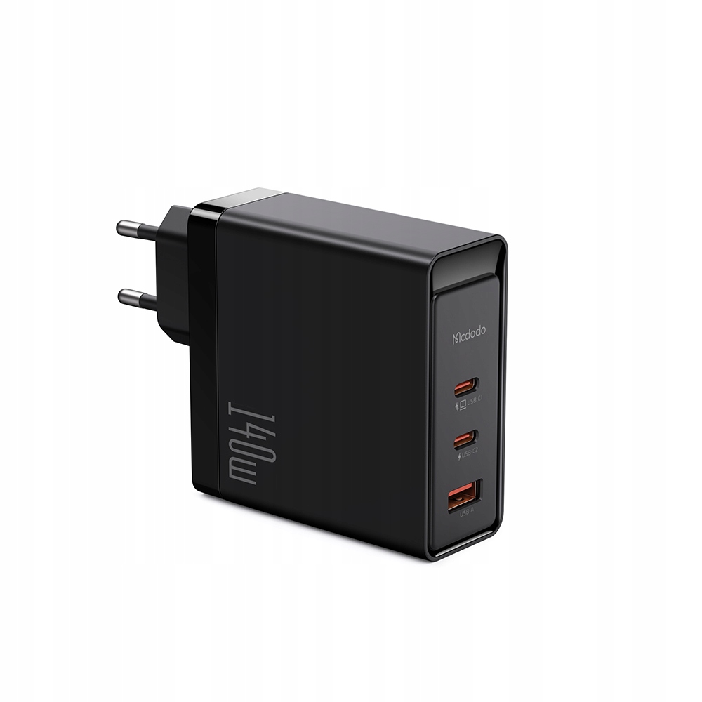 McDodo Ładowarka Sieciowa 140W GAN z 3x USB-C + Kabel do MacBooka