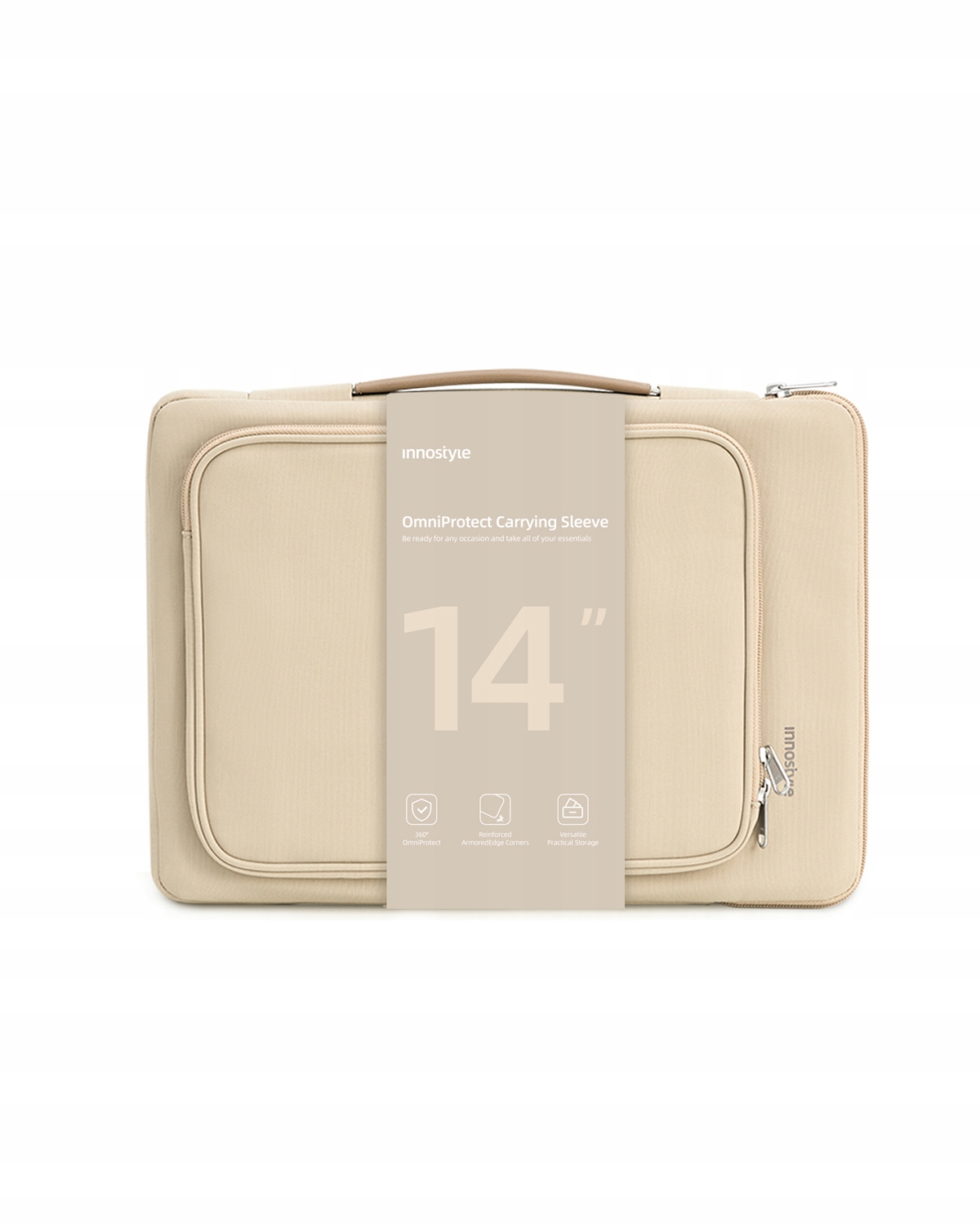 Wodoszczelna torba na laptopa 14" Innostyle OmniProtect beżowa
