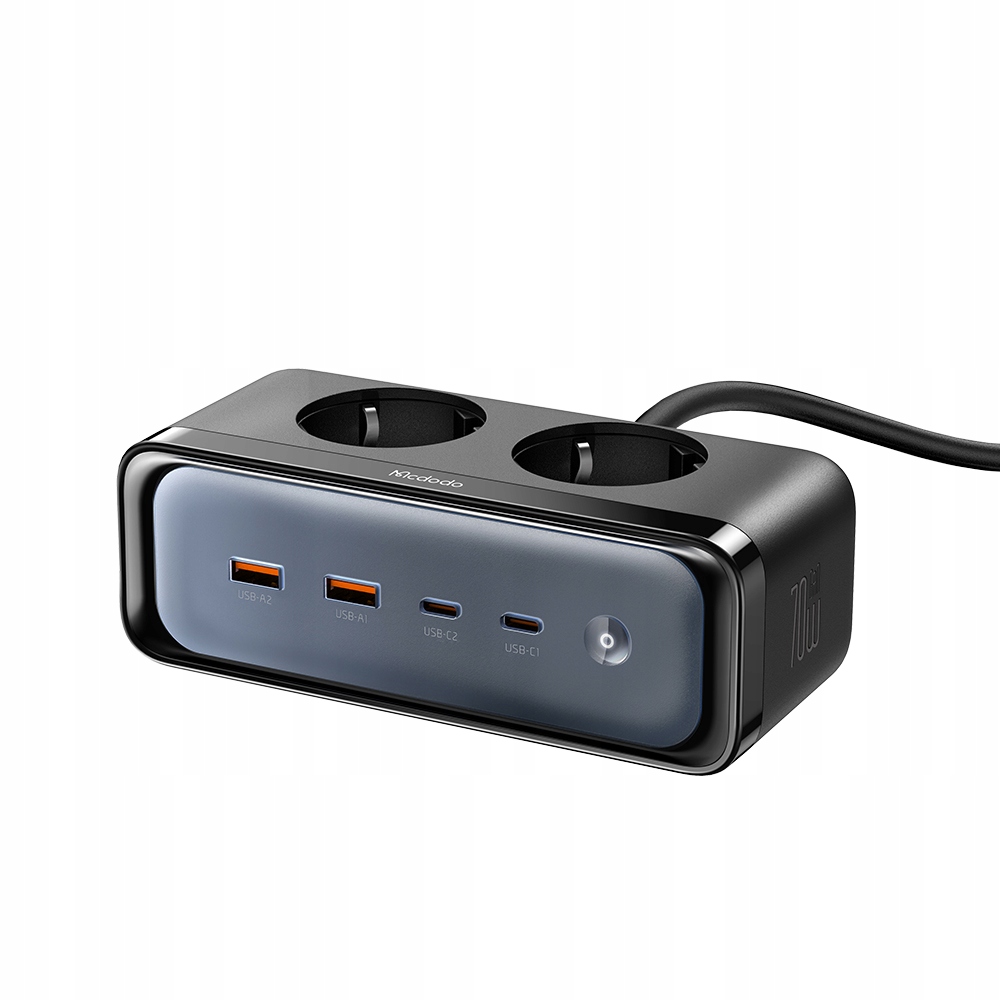 MCDODO Ładowarka Sieciowa GAN TYP C 6x USB-C 70W Czarna, Quick Charge