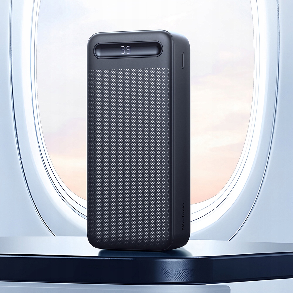 MCDODO Powerbank 30000mAh z wyświetlaczem, 3x USB, USB-C, 22,5W