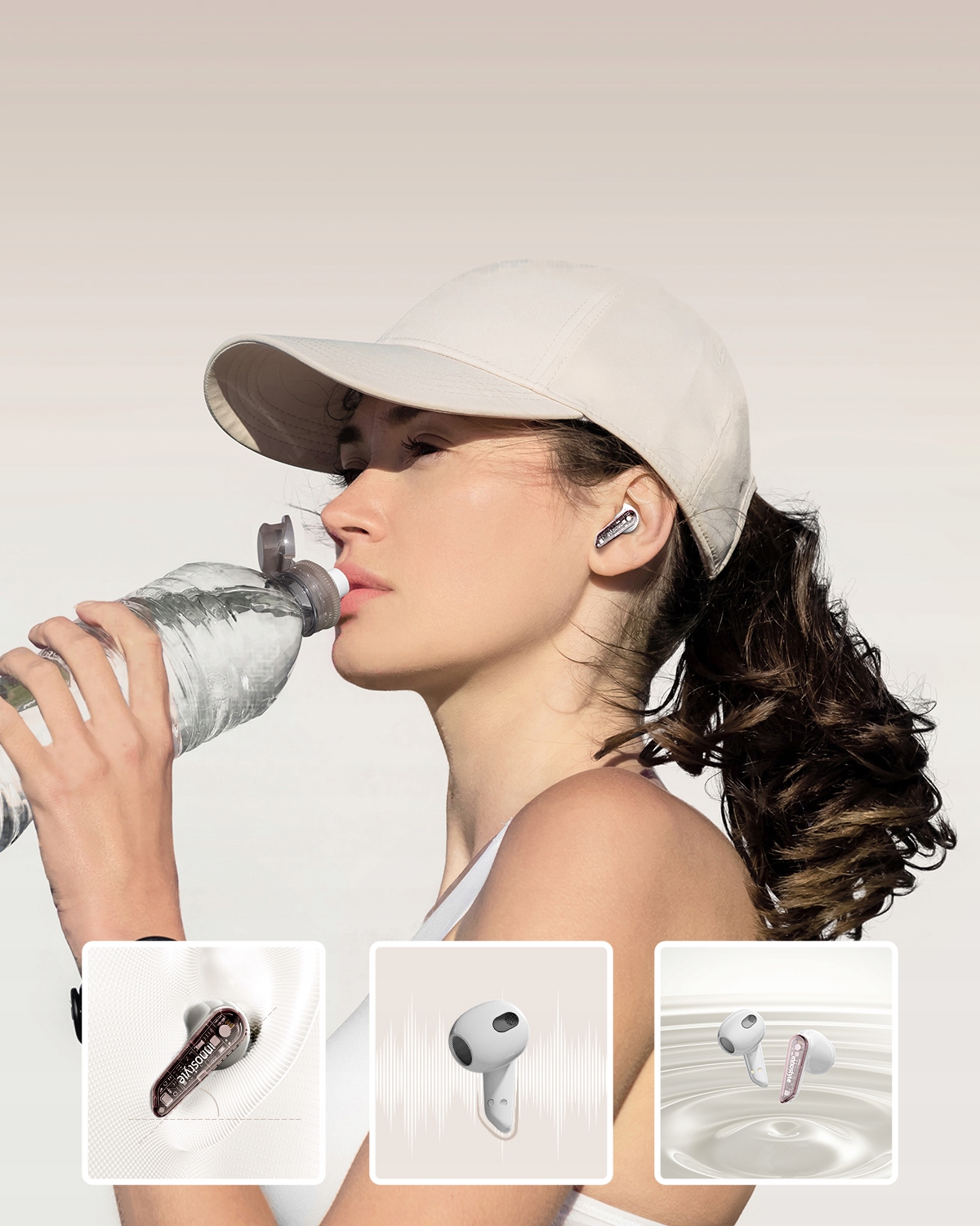 INNOSTYLE SŁUCHAWKI BEZPRZEWODOWE DOUSZNE BLUETOOTH V5.3 Z MIKROFONEM ETUI