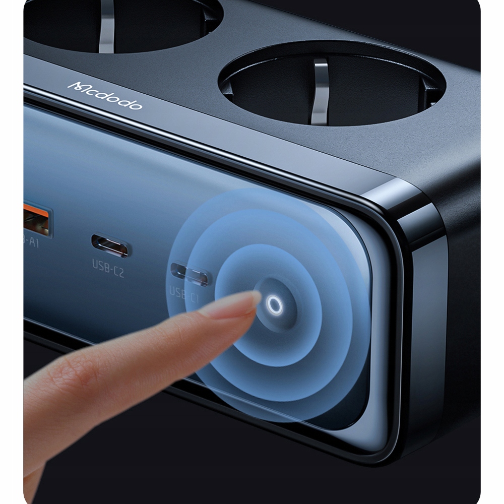 MCDODO Ładowarka Sieciowa GAN TYP C 6x USB-C 70W Czarna, Quick Charge