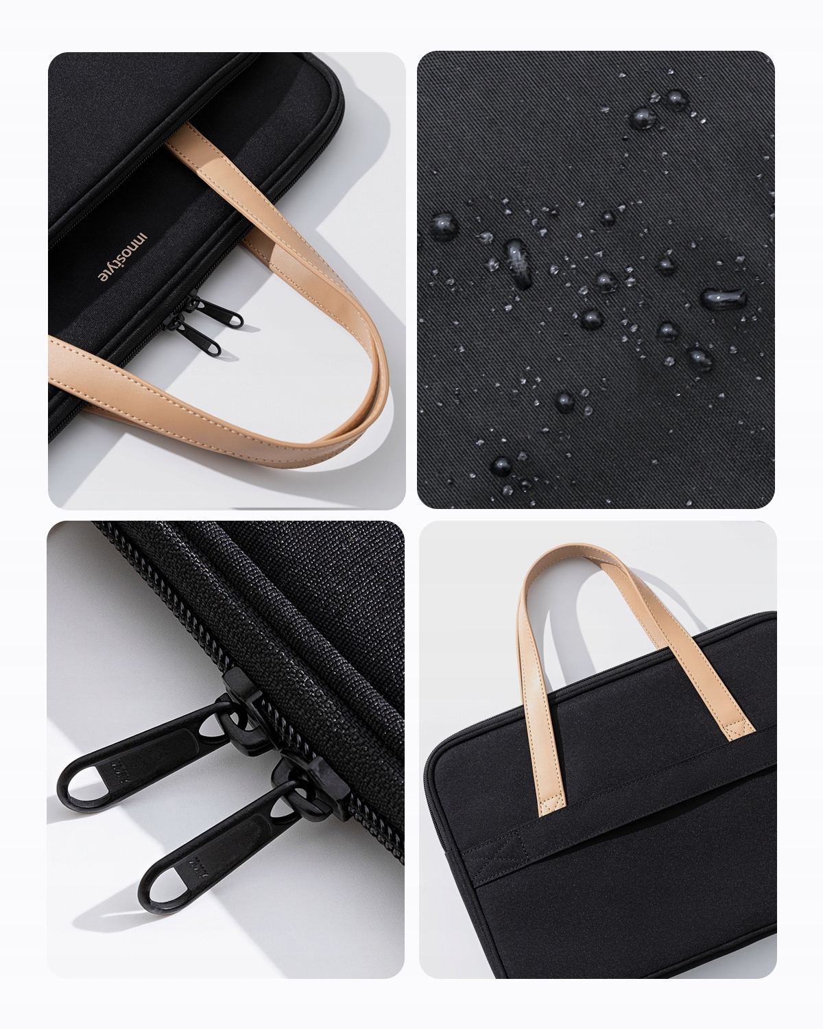 Torba na laptopa INNOSTYLE 15.6"/16" wodoodporna czarna OMNIPROTECT