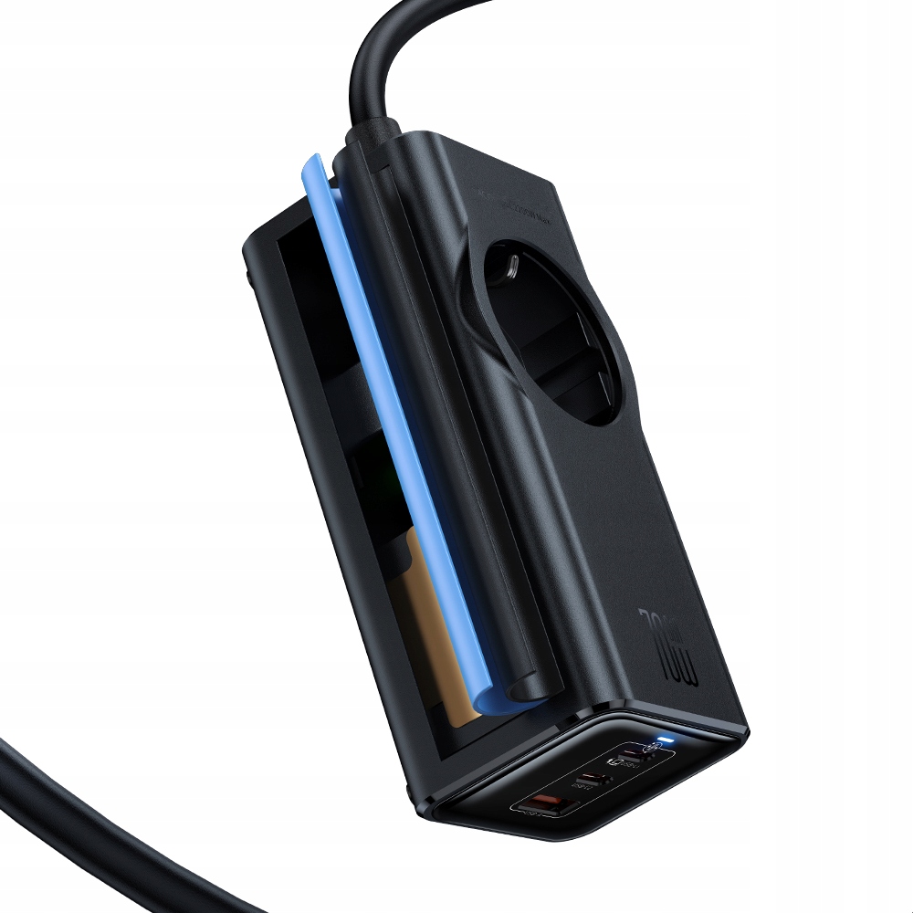 MCDODO Ładowarka sieciowa GAN Typ C z 4x USB-C, 70W, czarna