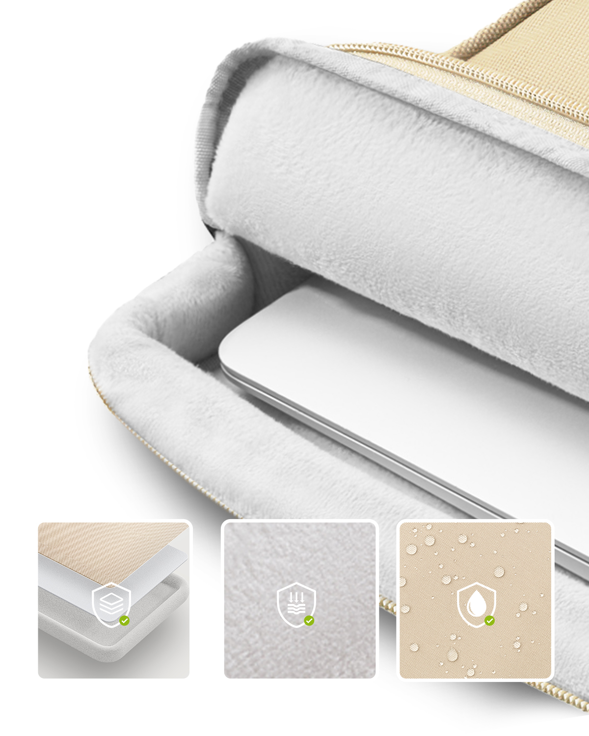 Wodoszczelna torba na laptopa 14" Innostyle OmniProtect beżowa