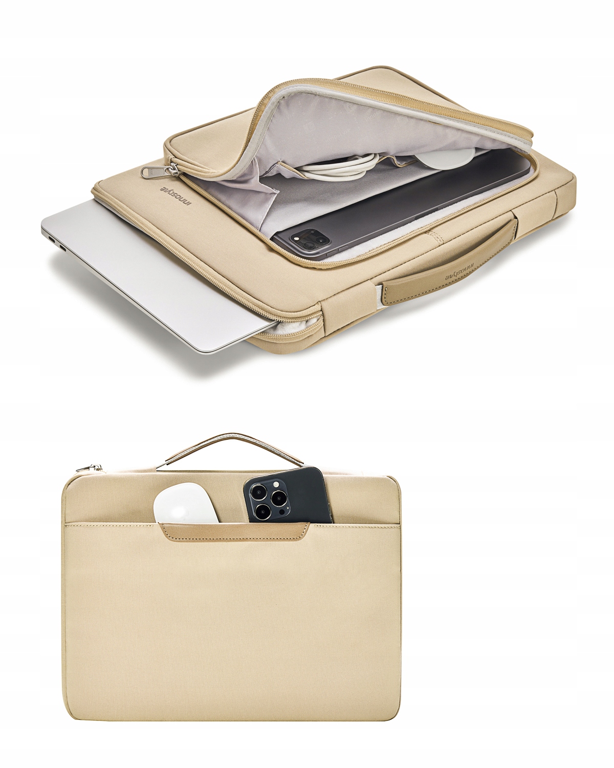 Wodoszczelna torba na laptopa 14" Innostyle OmniProtect beżowa