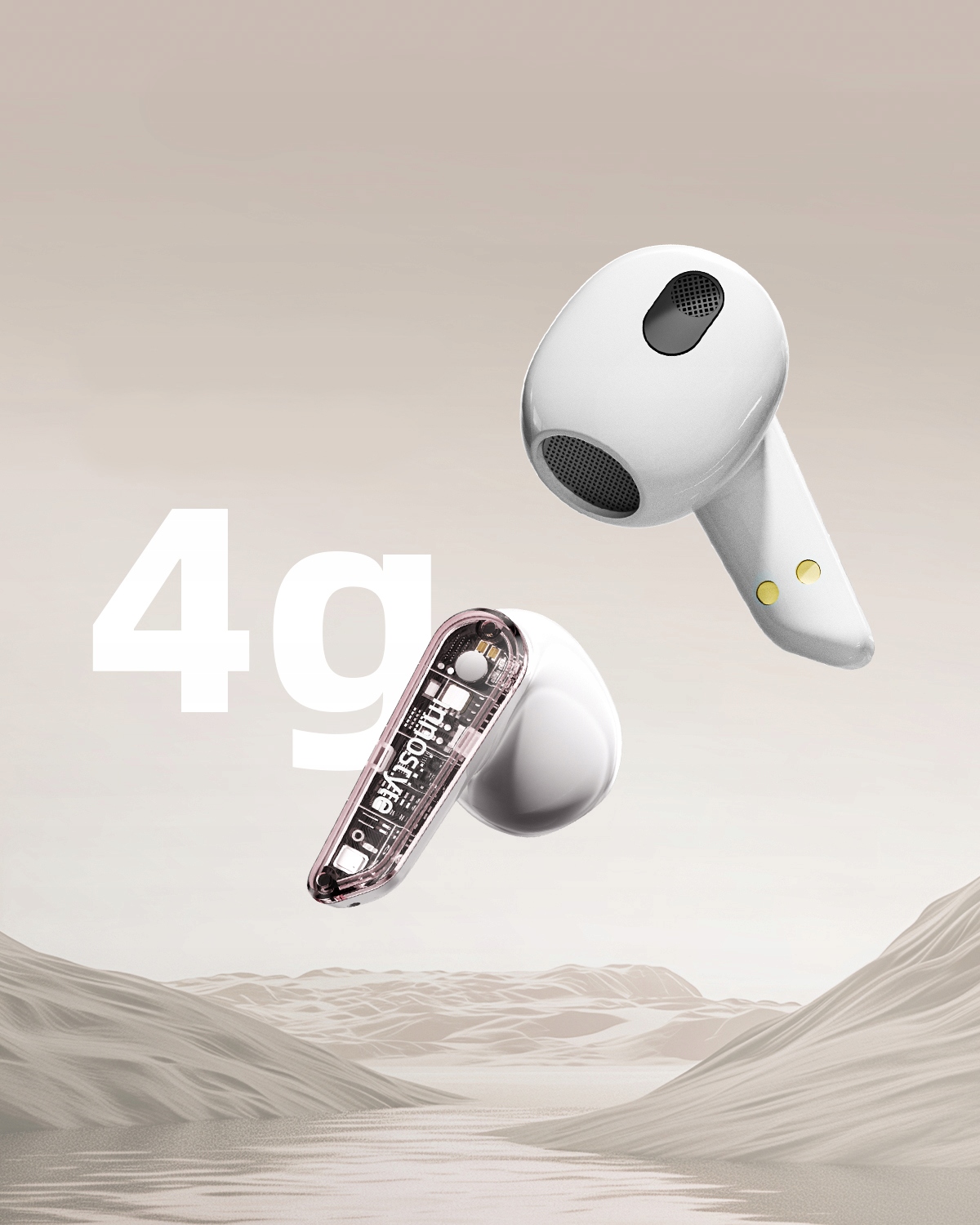 INNOSTYLE SŁUCHAWKI BEZPRZEWODOWE DOUSZNE BLUETOOTH V5.3 Z MIKROFONEM ETUI