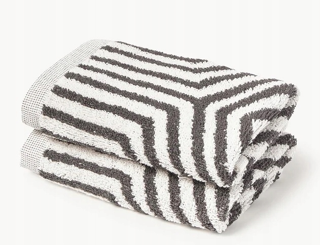 Ręcznik z bawełny Fatu x 2 sztuki 50 x 100 cm gramatura 470 g/m²