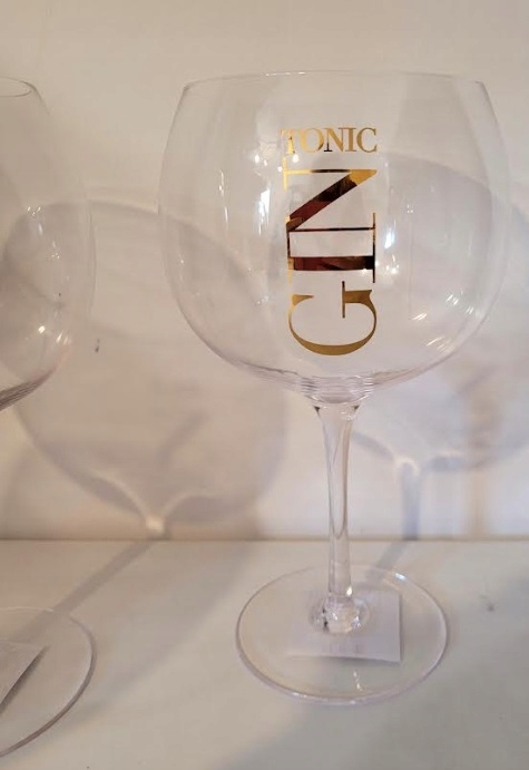 J-Line kieliszki do ginu, 4 szt. szklanek do wina Gin Tonic 180ml.