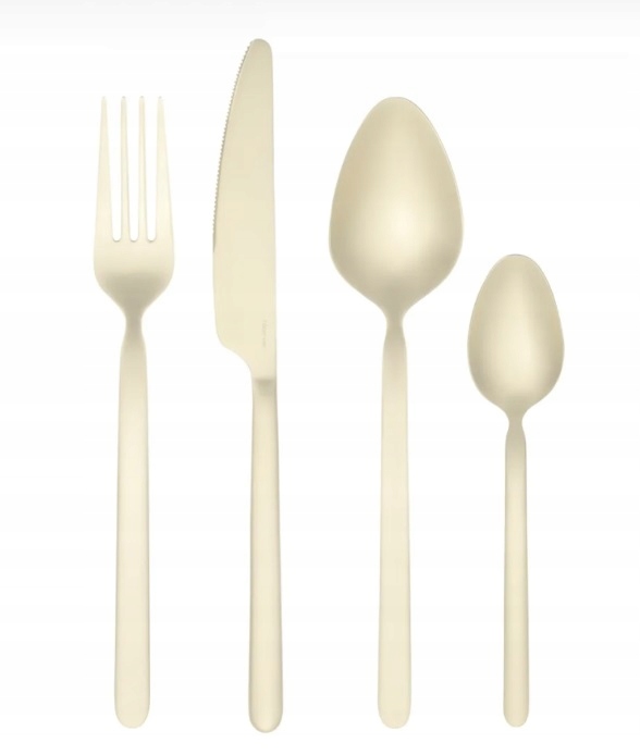 Sztućce od Blomus Stella - Cutlery dla 4 osób złoty - satynowy