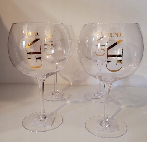 J-Line kieliszki do ginu, 4 szt. szklanek do wina Gin Tonic 180ml.