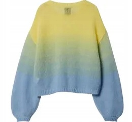 Sweter z okrągłym dekoltem cieniowany r.M