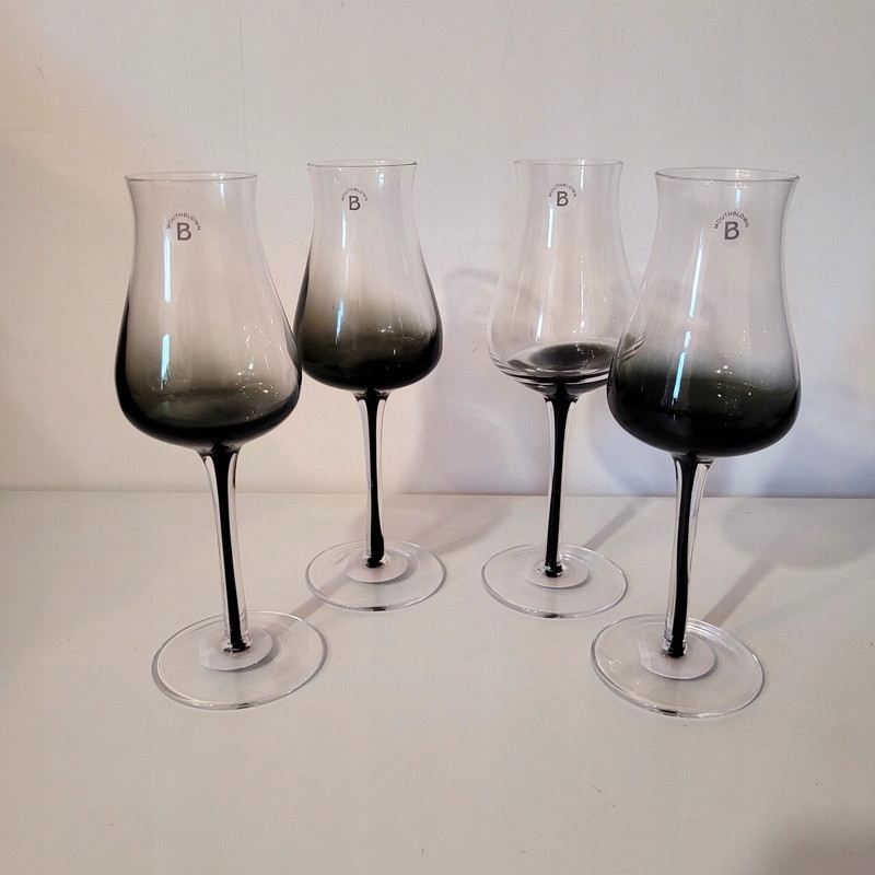 Kieliszek do szampana ze szkła dmuchanego Smoke, 4 szt.