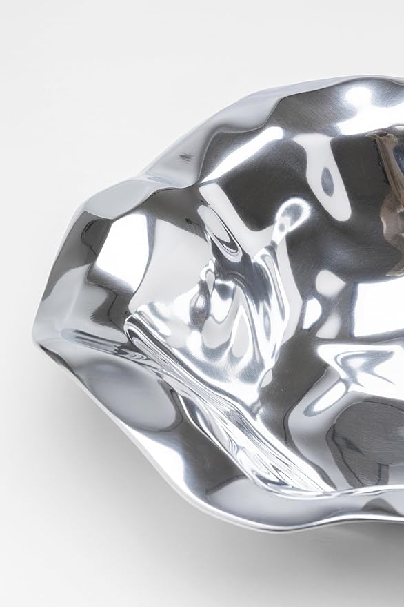 KARE Design dekoracyjna miska Jade srebro okrągła 30