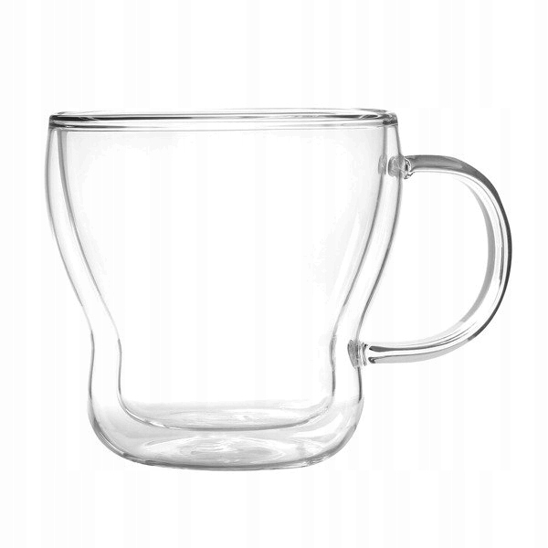 Filiżanka Vialli Design BOLLA SZKLANKI Z PODWÓJNĄ ŚCIANKĄ 370 ml 2 szt.