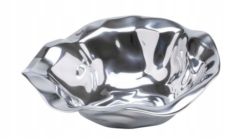 KARE Design dekoracyjna miska Jade srebro okrągła 30