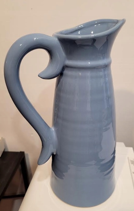 DZBANEK CERAMICZNY 19X14 CM H.31,3 CM JASNONIEBIESKI