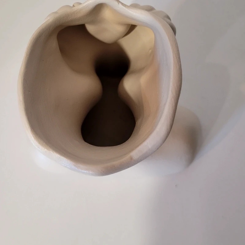 Wazon Asir ceramika 17 x 11 x 14 cm szary