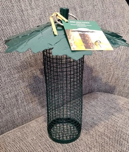 Karmnik dla ptaków Esschert Design nakrętka z dachem w kształcie liścia