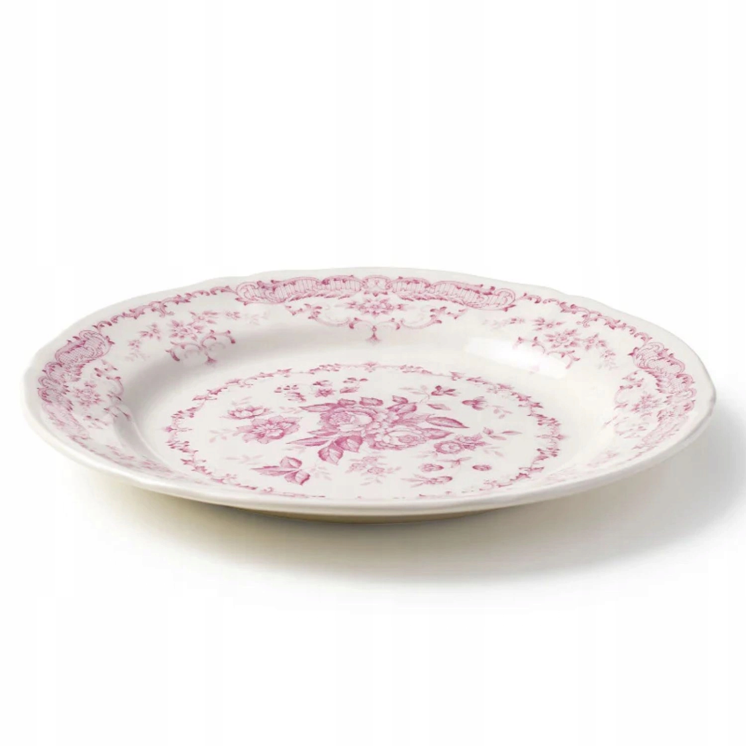 Serwis obiadowy Bitossi Home Rose ceramiczny 18 elementów dla 6 osób różowy