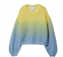 Sweter z okrągłym dekoltem cieniowany r.M