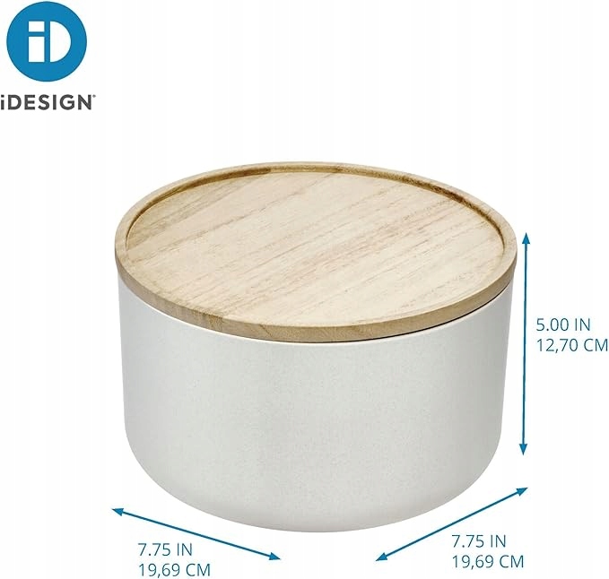 iDesign Średniej wielkości miska z pokrywką z recyklingowanego plastiku