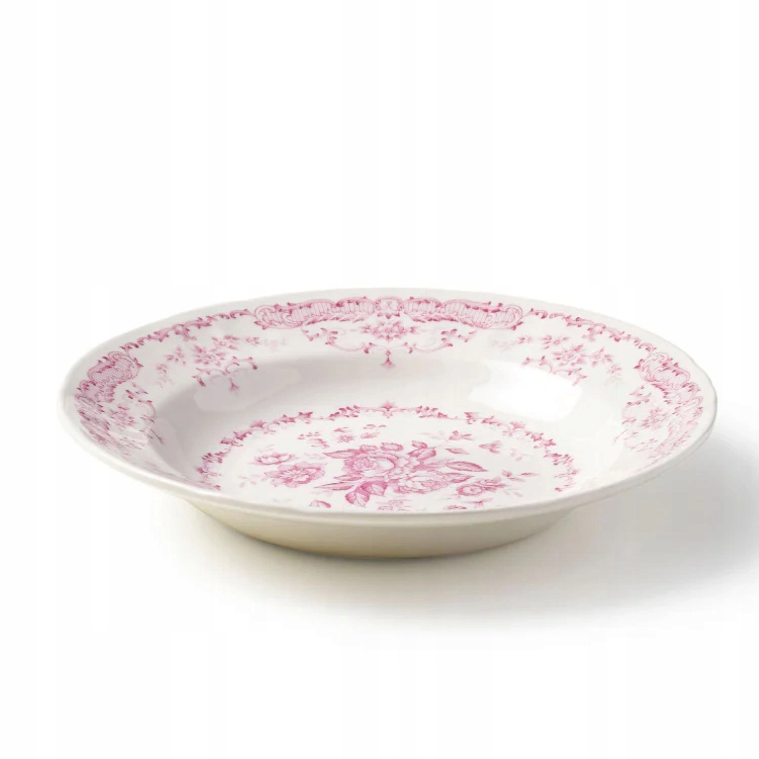 Serwis obiadowy Bitossi Home Rose ceramiczny 18 elementów dla 6 osób różowy