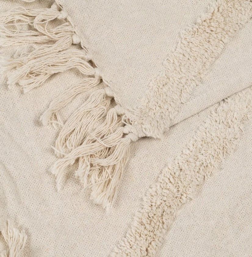 Koc , Pled Kremowy, 125 x 150 cm Ixia