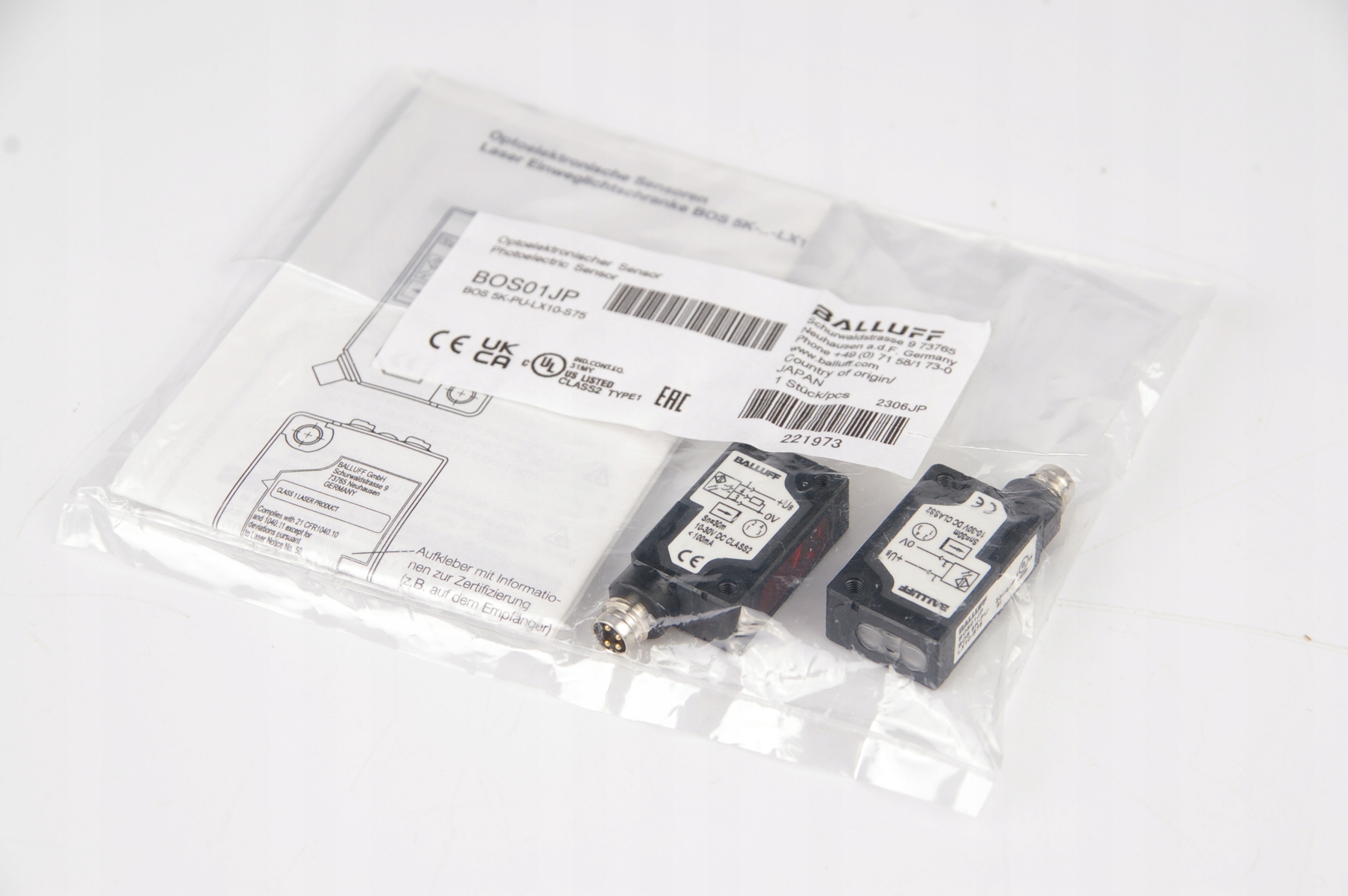 Balluff BOS01JP BOS 5K-PU-LX10-S75 Sensor · ID 115253136 · Bild 1