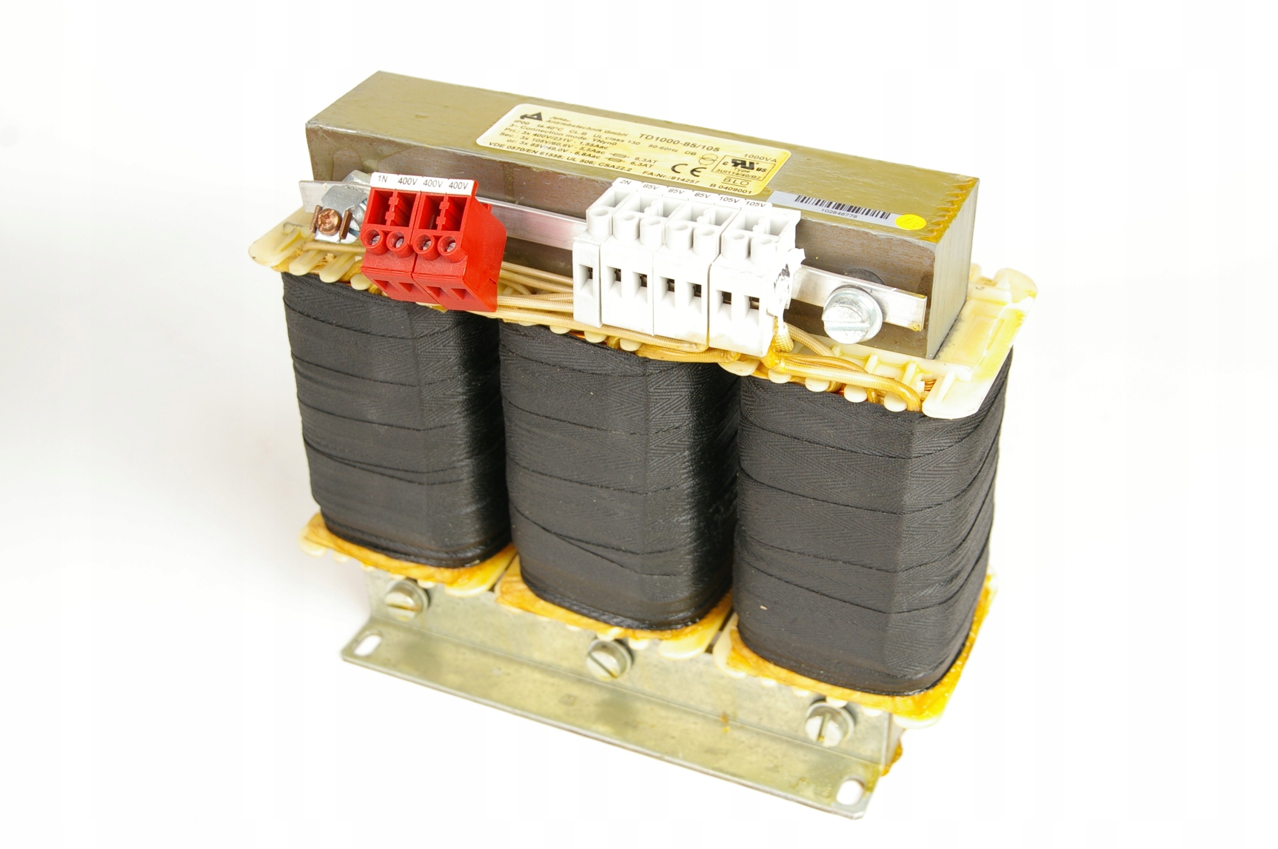 Jenaer Antriebstechnik TD1000-85/105 3-Phase Transformer 1000VA 85/105VAC · ID 333364956 · Zdjęcie 1