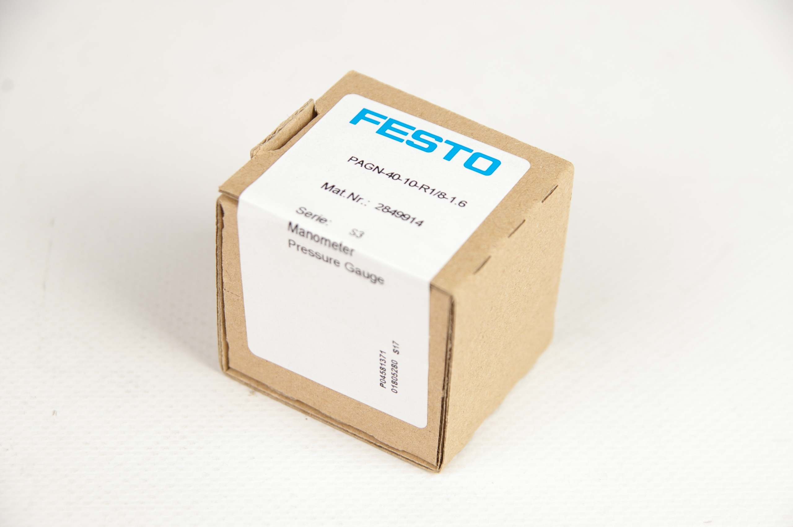 Festo PAGN-40-10-R18-1.6 2849914 Pressure Gauge · ID 244060497 · Zdjęcie 1