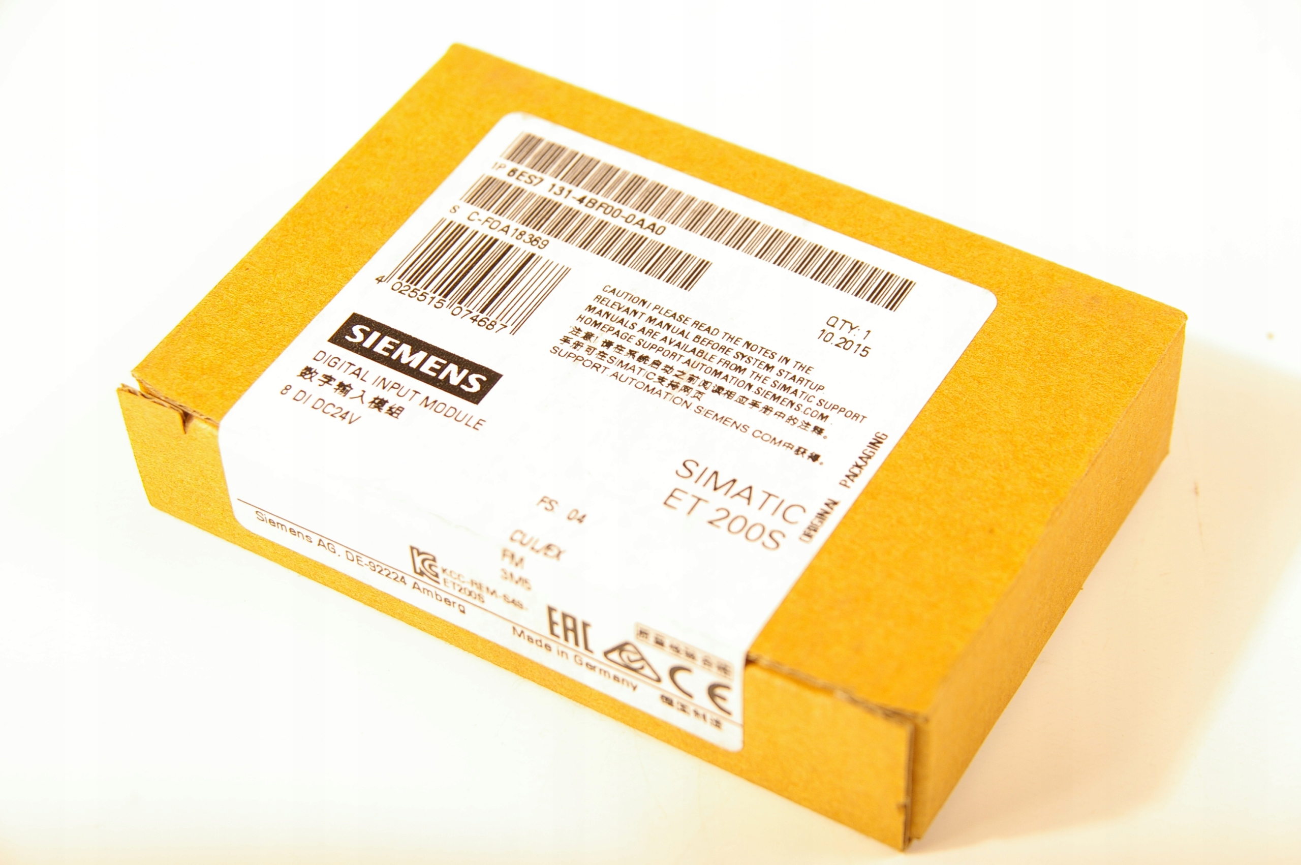 Moduł Siemens 6ES7 131-4BF00-0CA0 · ID 115263352 · Zdjęcie 1