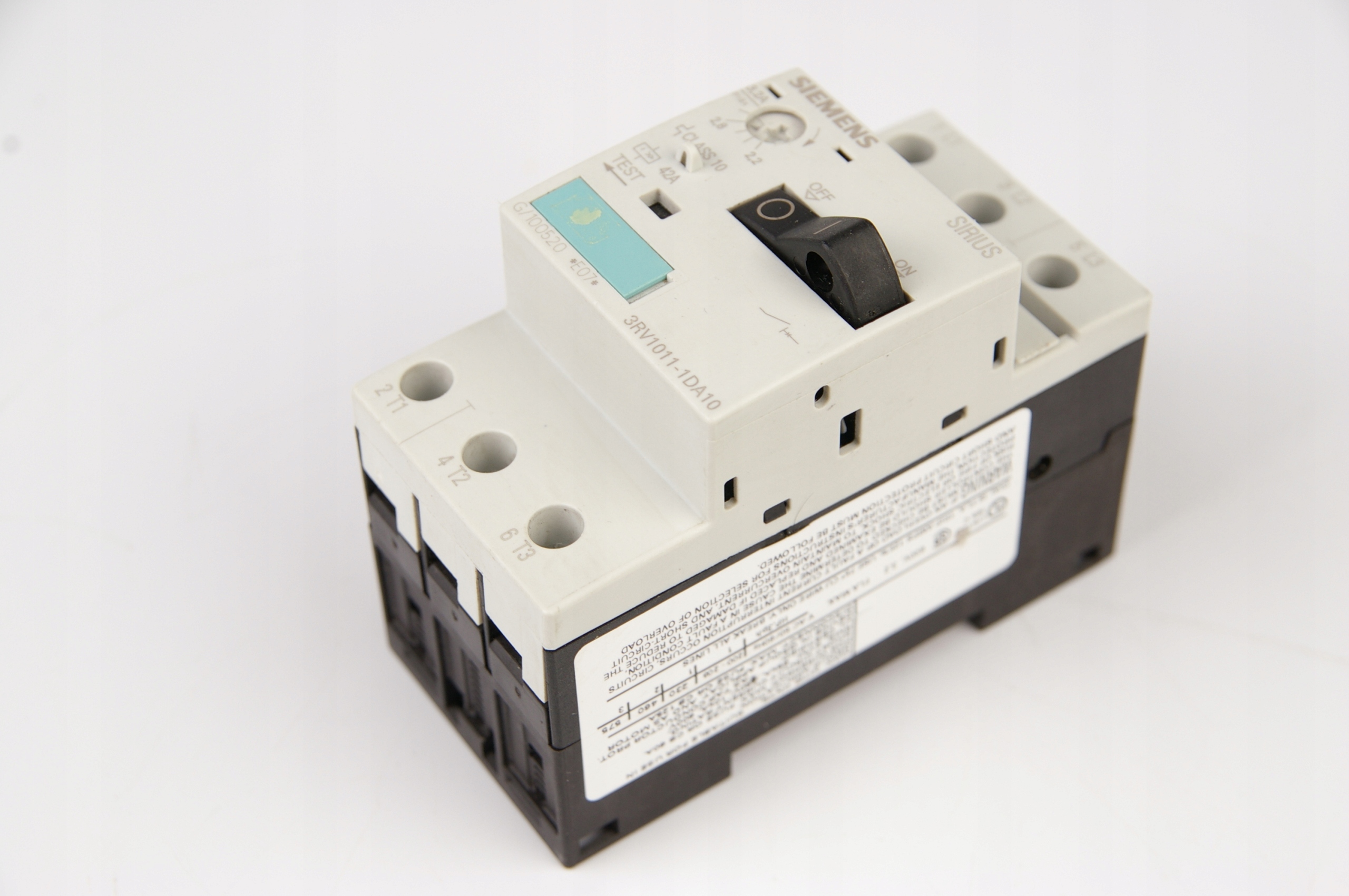 Siemens 3RV1011-1DA10 Circuit Breaker · ID 115253401 · Bild 1