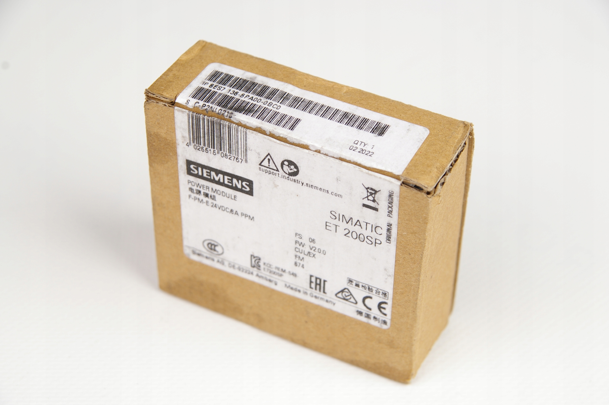Siemens 6ES7136-6PA00-0BC0 6ES7 136-6PA00-0BC0 Power Module · ID 177039641 · Zdjęcie 1