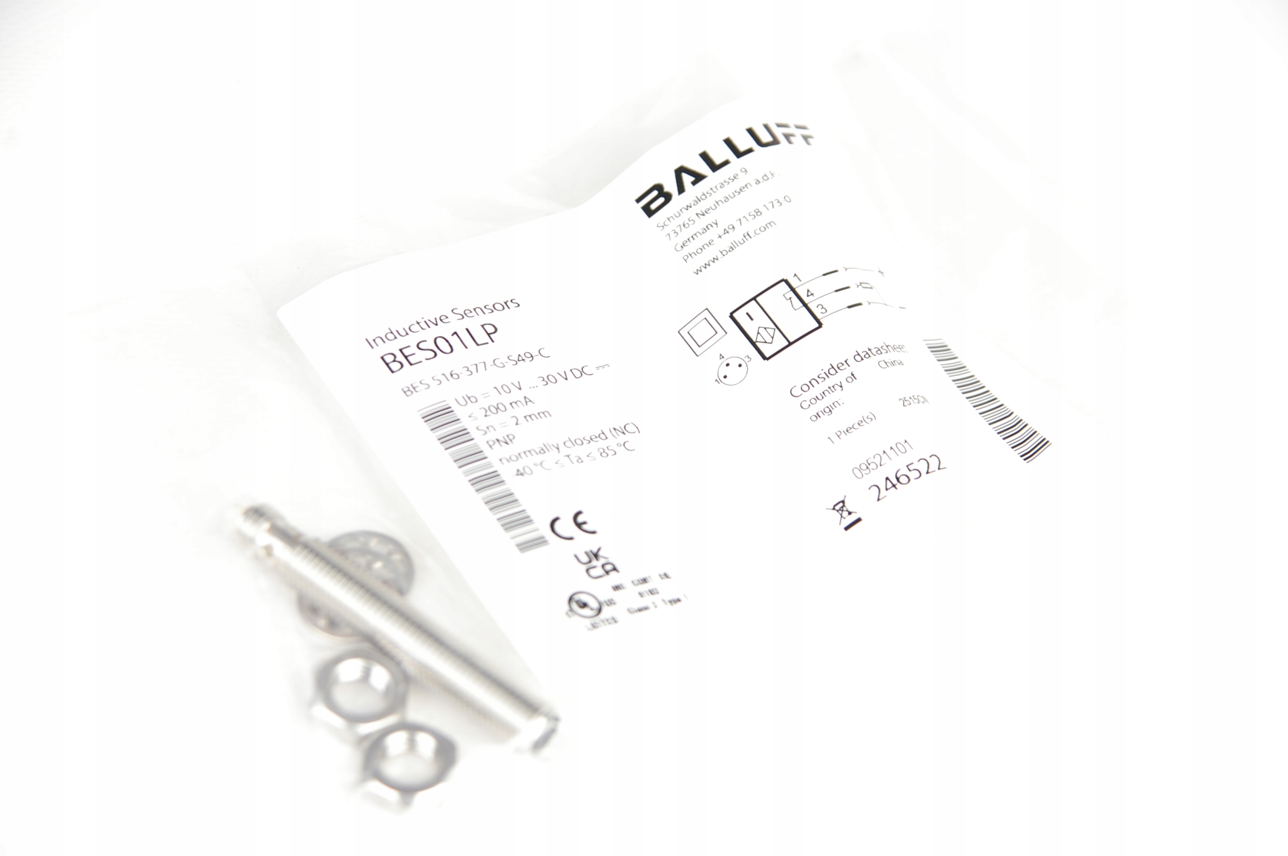 Balluff BES01LP BES 516-377-G-S49-C Sensor · ID 217546356 · Zdjęcie 1