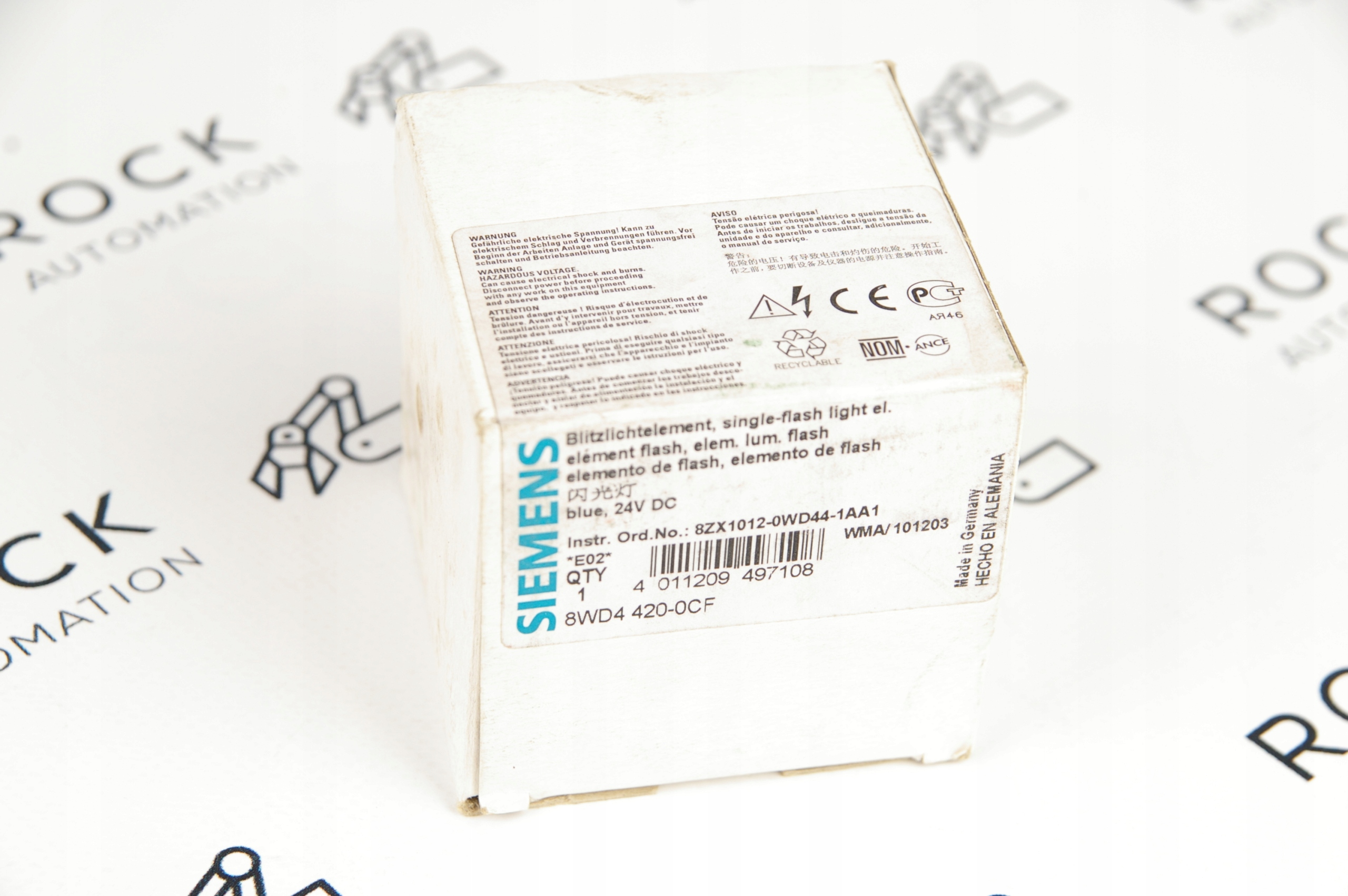 Siemens 8WD4420-0CF 8ZX1012-0WD44-1AA1 Single-flash light element · ID 157483003 · Photo 1